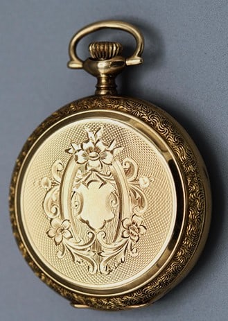 14K Gold Double Case Waltham Pocket Watch with a Fabulous Case (1 of 5)