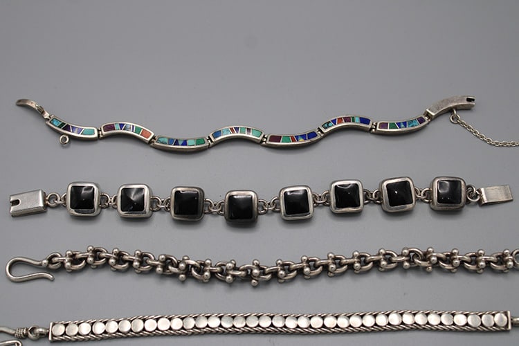 6 Sterling Silver Bracelets - 2