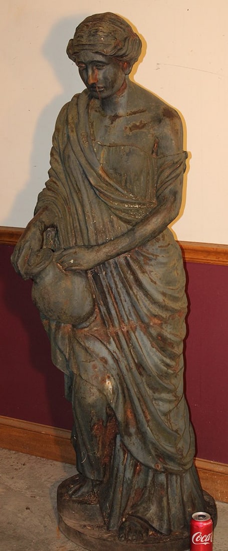 Super Antique 5' Cast Iron Garden Statue (1 of 5)