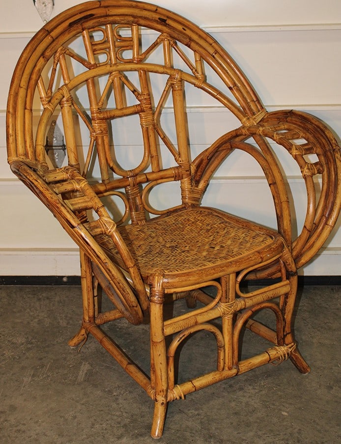 Mid-Century Bamboo Butterfly Chair in the Style of McGuire (1 of 4)
