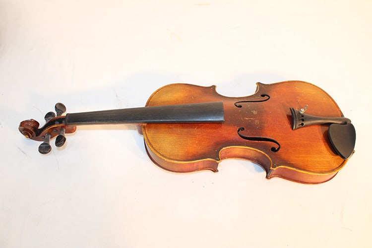 Old 4/4 Violin With Case - 2