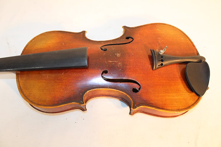 Old 4/4 Violin With Case - 4