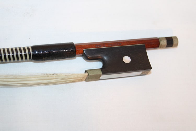 Old 4/4 Violin Labeled Josef Guarnarius, plus Bow - 11