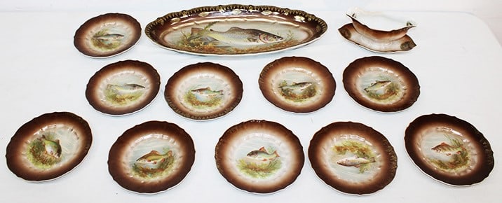 Nice 12 piece Fish Set by Carl Tielsch (1 of 6)