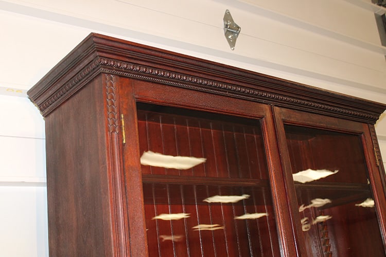 Large Victorian 2 Door Step back Bookcase - 2