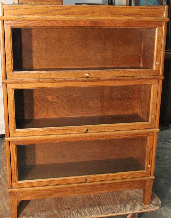 Pristine Contemporary 3 Section Oak Hale Stacking Bookcase (1 of 4)