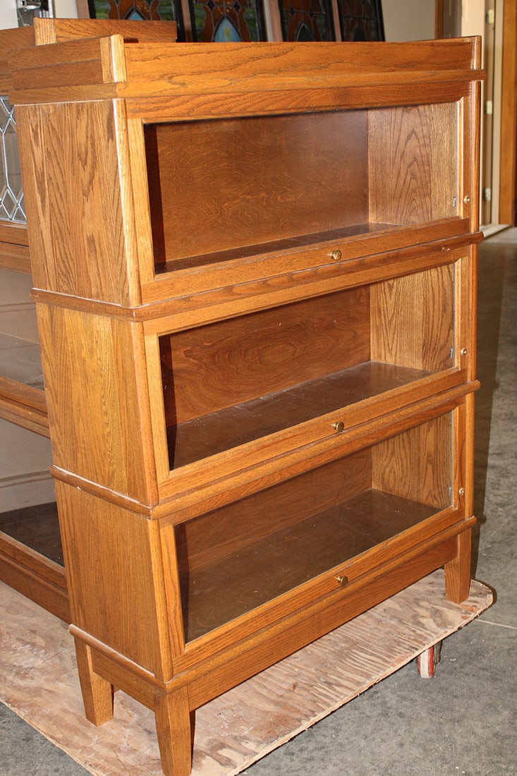 Pristine Contemporary 3 Section Oak Hale Stacking Bookcase - 2