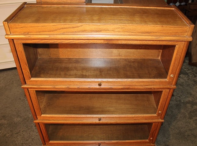 Pristine Contemporary 3 Section Oak Hale Stacking Bookcase - 4