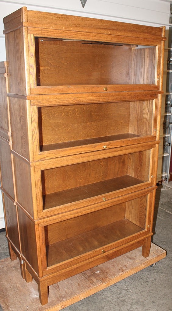Tall Hale 4 Section Oak Stacking Bookcase - 4