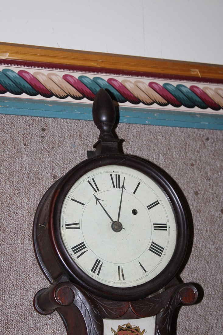 Period Weight driven Lyre Shape Banjo Clock - 2