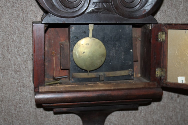 Period Weight driven Lyre Shape Banjo Clock - 5