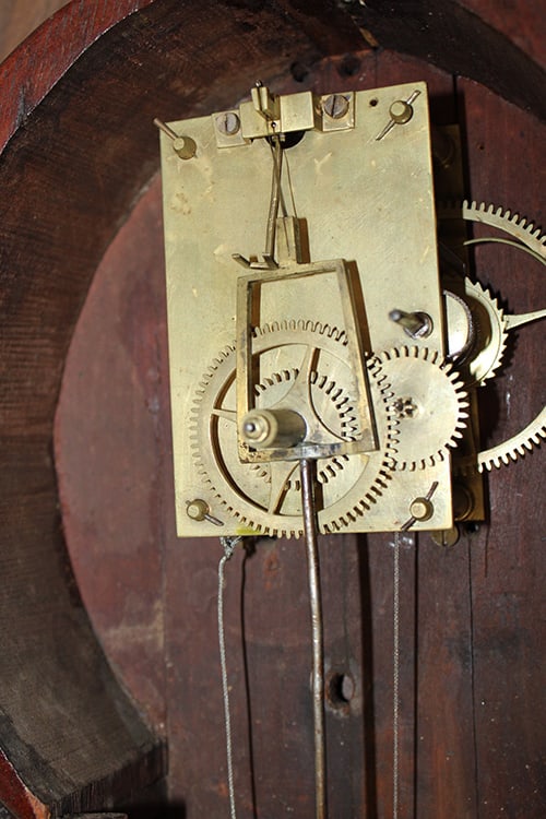 Period Weight driven Lyre Shape Banjo Clock - 6