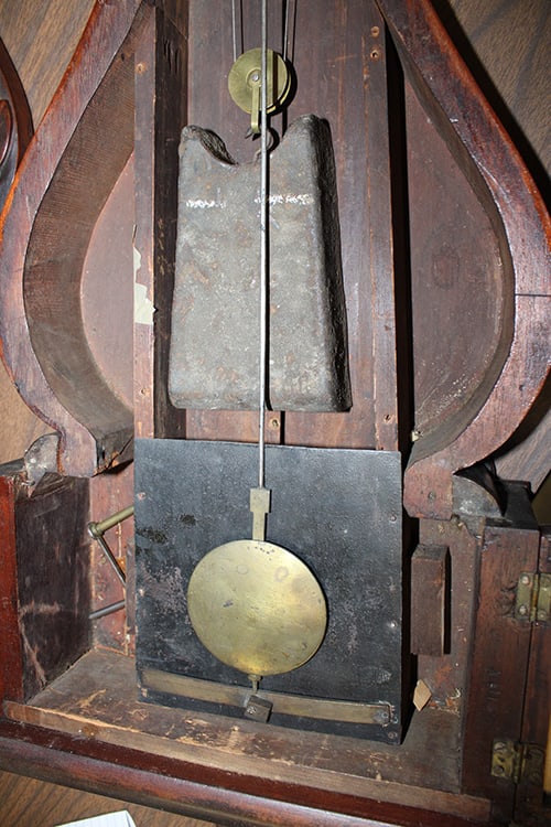 Period Weight driven Lyre Shape Banjo Clock - 7