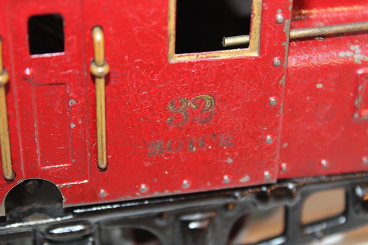 1922 Ives Clockwork Train Engine #32?, Ives 3218 Engine - 6