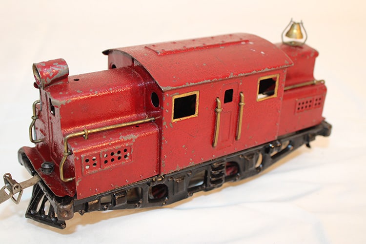 1922 Ives Clockwork Train Engine #32?, Ives 3218 Engine - 7