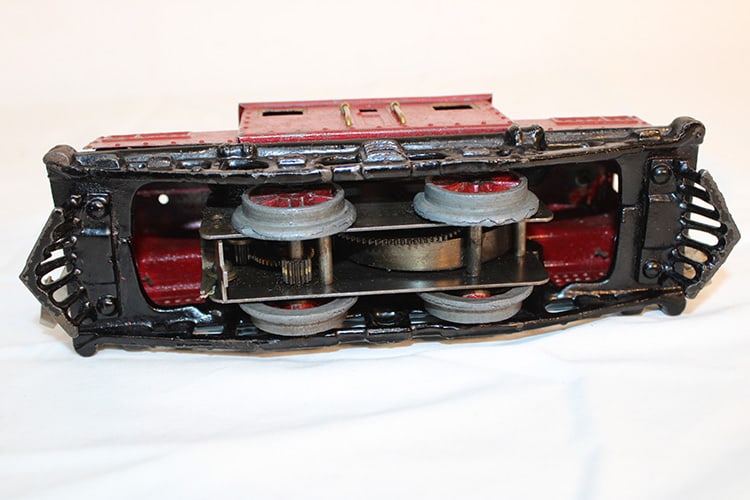 1922 Ives Clockwork Train Engine #32?, Ives 3218 Engine - 8