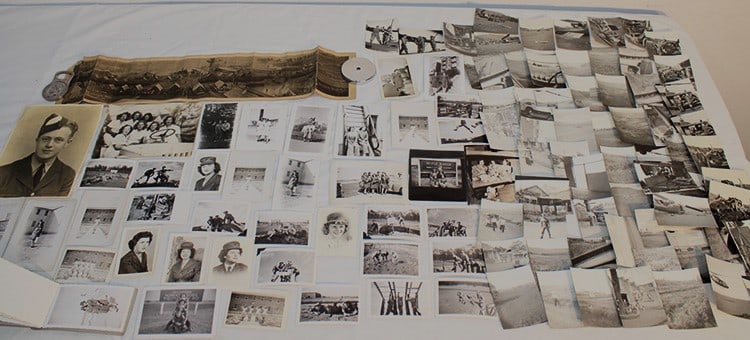 Group of Vintage Military Photos, Some of Helicopter Crash: Group of Vintage Military Photos, Some of Helicopter Crash. Pictures of WAC (women soldiers), large 1918 military camp ect. Agawam estate.