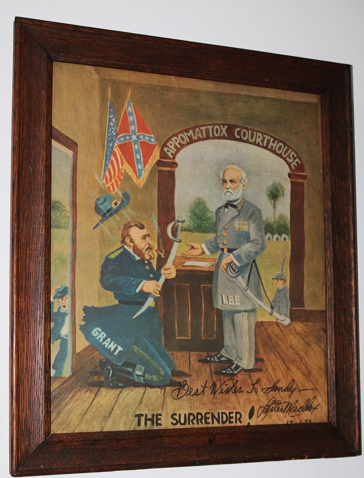 Grant Surrendering to Lee at the Appomattox Courthouse (1 of 4)