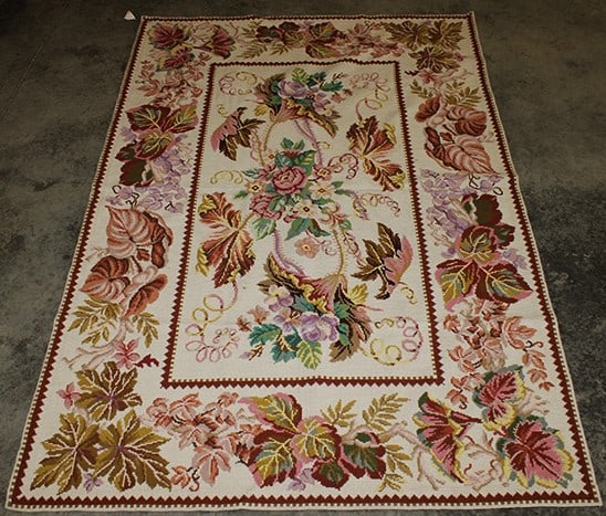 6" X 9'4" Nice Handmade Needlepoint Rug (1 of 6)