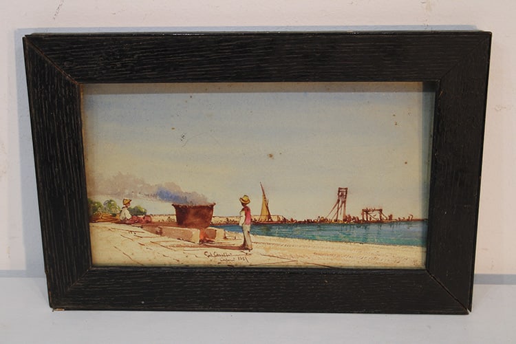 Nice Water Color Signed Gabriele Carelli 1820-1900 (1 of 5)
