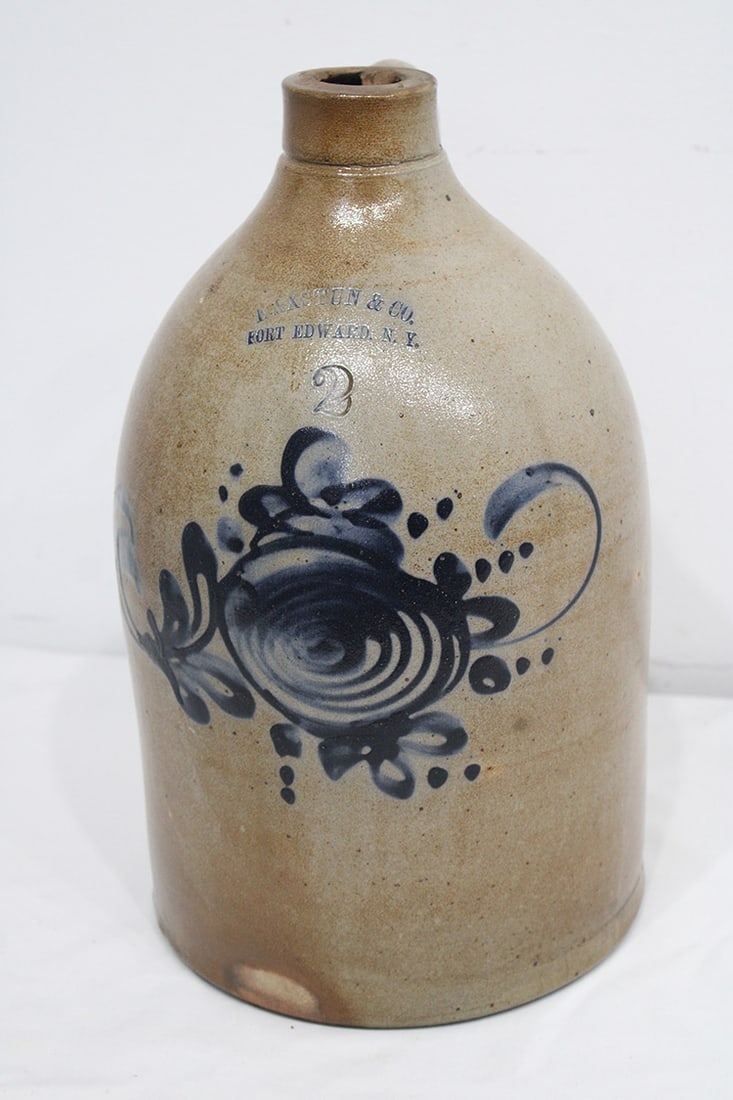 Super Haxstun & Co. Fort Edwards Jug with Large Blue Decoration (1 of 5)