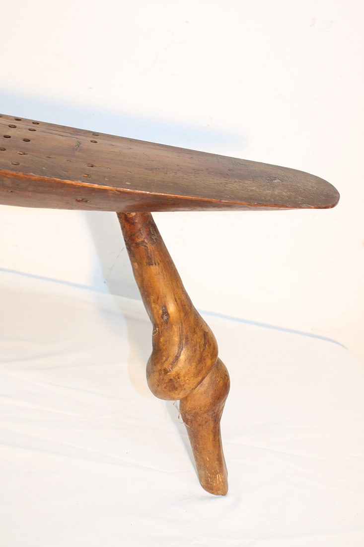 Large Rustic Slab Wood Cribbage Table - 3