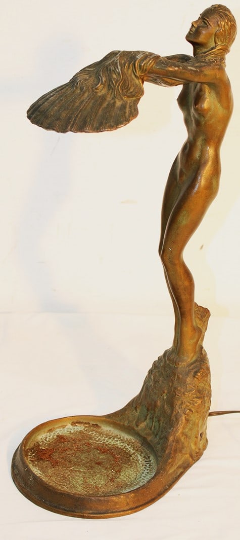 Fine 1931 McClelland Barclay Art Deco Figural Nude Lamp (1 of 11)