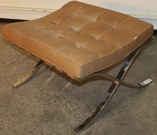 Signed Knolls Barcelona Stool Designed by Ludwig Mies Van Der Rohe (1 of 5)
