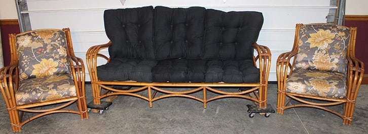 3 Piece Mid-Century Heywood Wakefield Sofa & Chair (1 of 8)