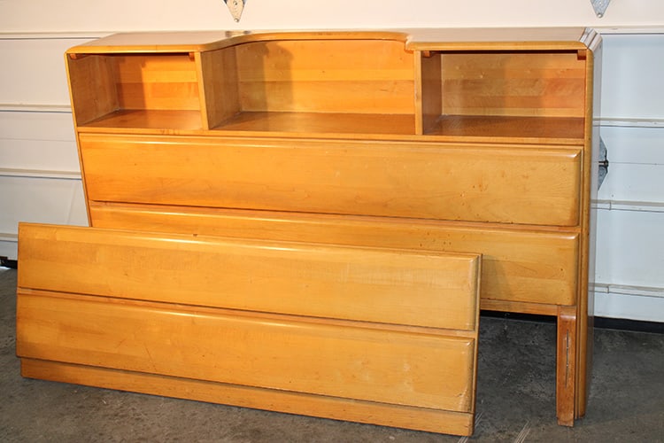 Full Size Mid-Century "Stardust" Bed (1 of 4)