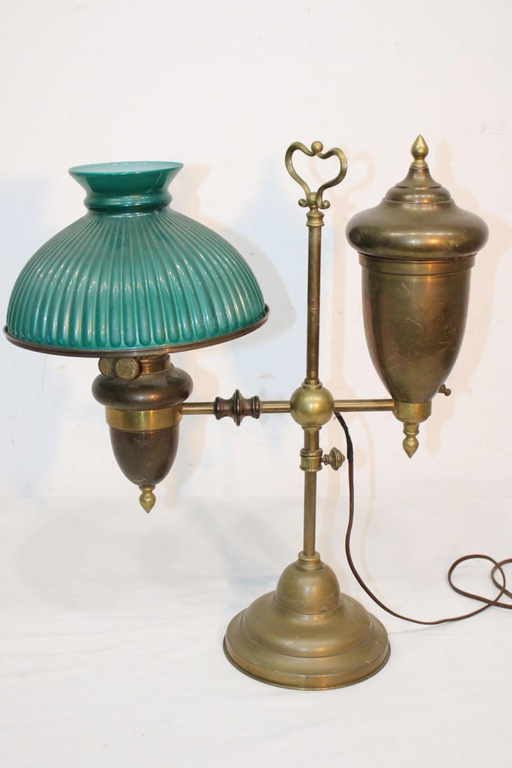 Antique Brass Adjustable Students Lamp (1 of 4)