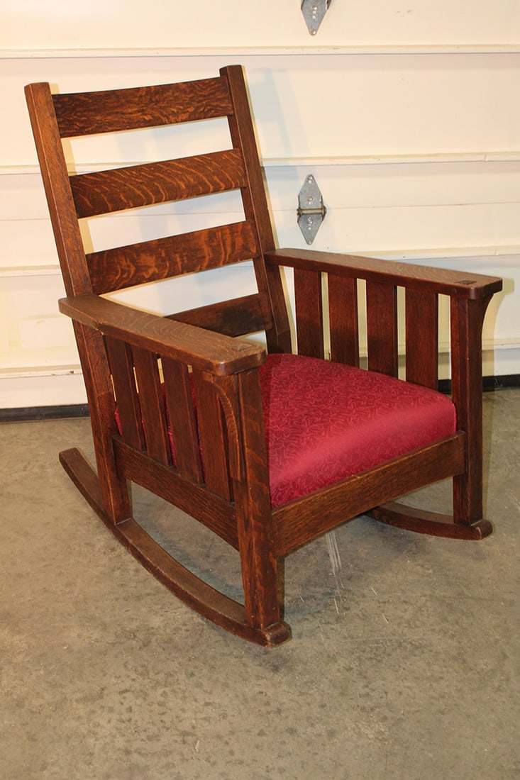 Real Clean Antique Mission Life Time Oversized Rocker (1 of 7)