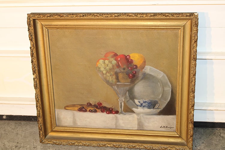 Well Done Still Life Artist Signed S.M. Benigna (1 of 5)