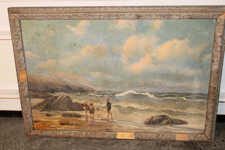 19th Century Oil Painting on Board, Signed, Dated 1887 (1 of 7)