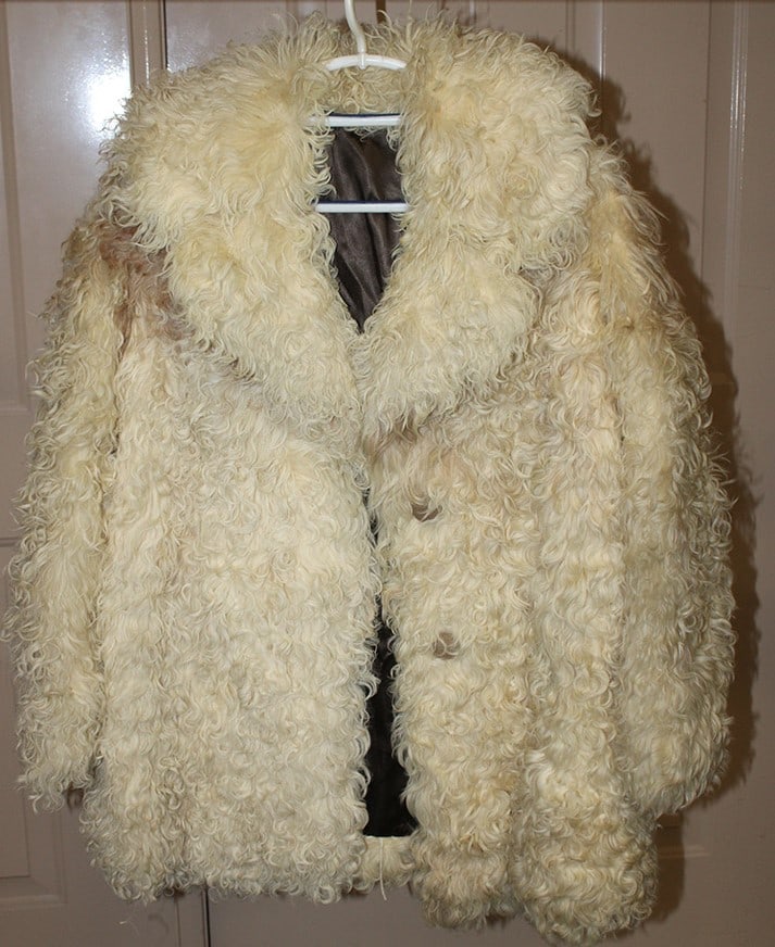 Vintage Curly Lamb Fur Coat (1 of 3)