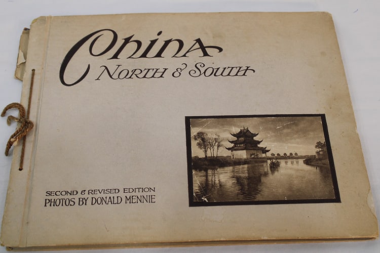 Chinese North & South Book of Photographs by Donald Mennie: Chinese North & South Book of Photographs by Donald Mennie. Photos are in real nice condition, book is 12" by 9", has 30 pictures inside. Estate fresh.