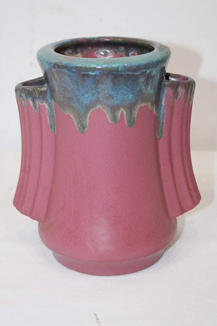 Nice Fulper Pottery 2-tone Art Deco Vase (1 of 4)