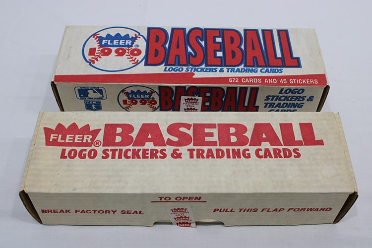 1989 & 1990 Fleer Baseball Cards: 1989 Fleer Baseball, 1990 Fleer, both with factory seal.