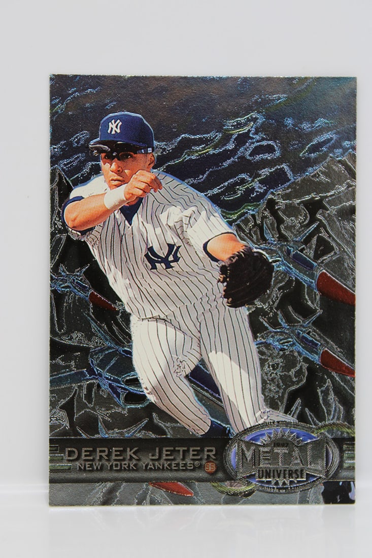 1997 Fleer Baseball Cards: 1997 Fleer/Skybox Metal Universe full set plus Mining for Gold inserts 1-10.