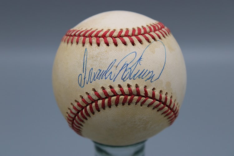 Brooks Robinson & Frank Robinson Signed Baseballs: Brooks Robinson & Frank Robinson signed baseballs from a Schenectady collector's estate.