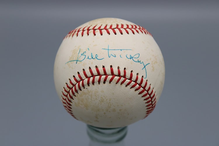 Bill Dickey Signed Baseball: Bill Dickey signed baseball from a Schenectady collector's estate.