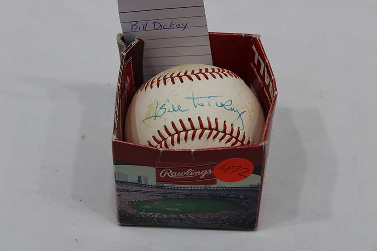 Bill Dickey Signed Baseball - 2