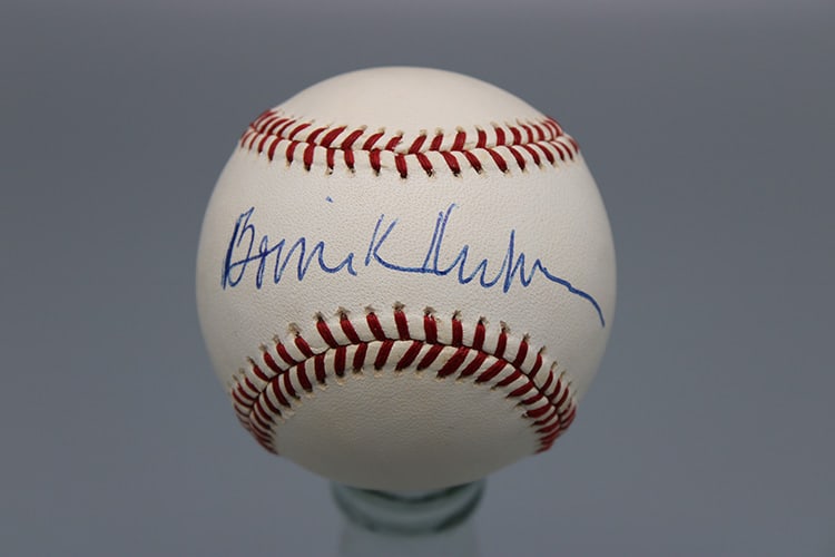 Bowie Kuhn Signed Baseball: Bowie Kuhn signed baseball from a Schenectady collector's estate.