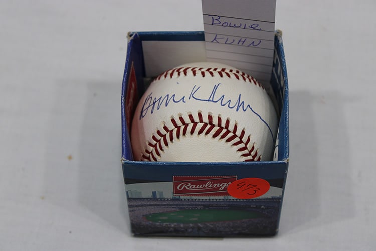 Bowie Kuhn Signed Baseball - 2