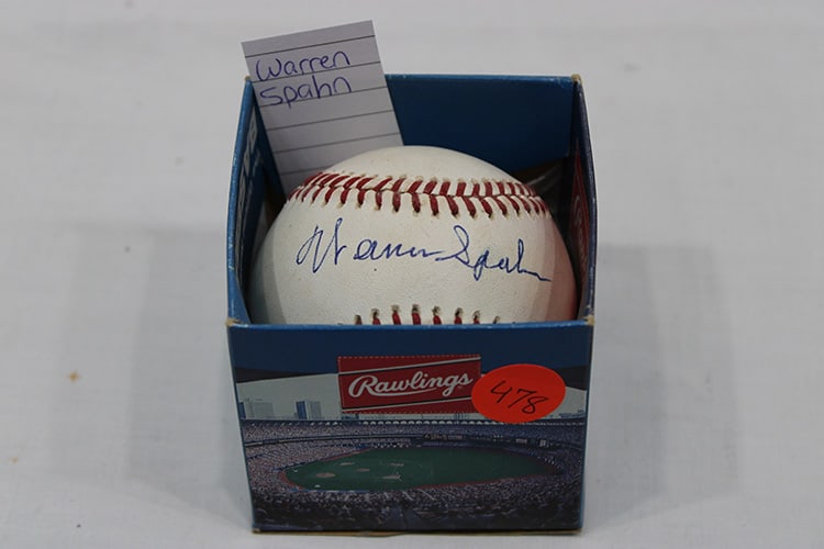 Warren Spahn Signed Baseball - 2