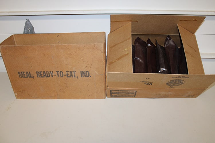 Box of Unopened MRE's in the Original Shipping Box (1 of 5)