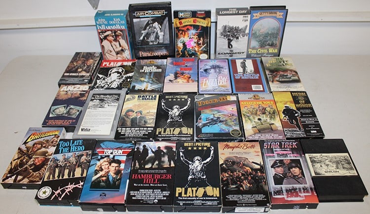 Over 25 Vintage VHS War Movies (1 of 5)
