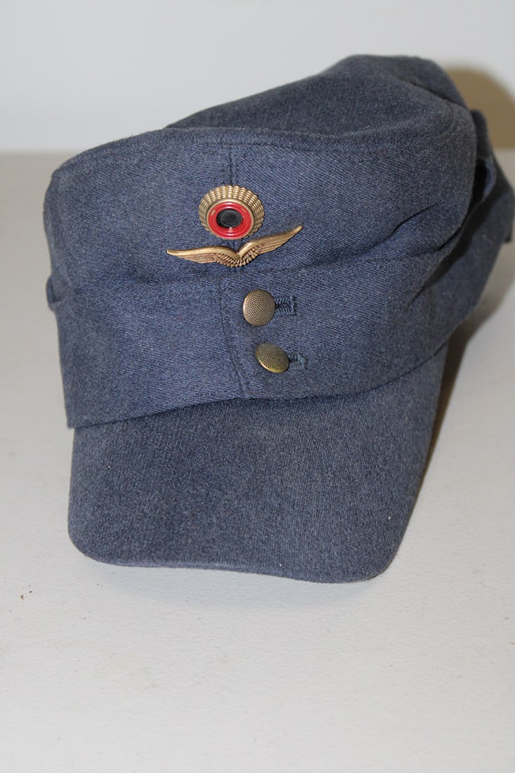 WW2 Luftwaffe M43 Visor Cap: WW2 Luftwaffe M43 Visor Cap. Found in one of the bags of clothes, in nice condition. North Adams estate.