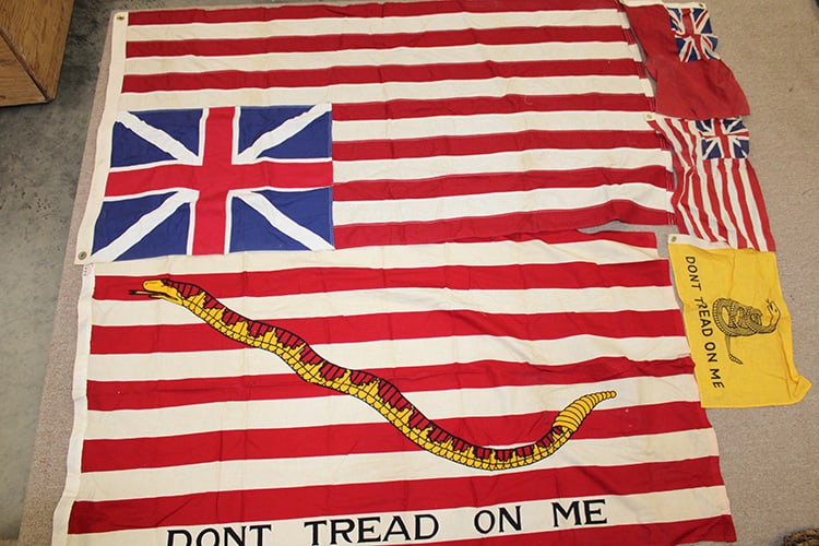 Group of Flags, British, ect. (1 of 4)