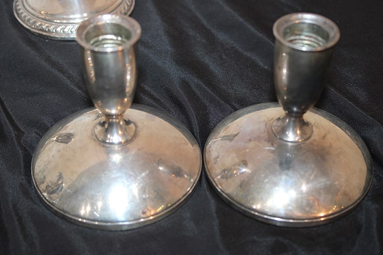 10 Sterling Silver Candlesticks - 6